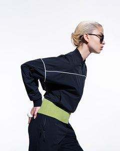 Chaqueta oversize negra mujer