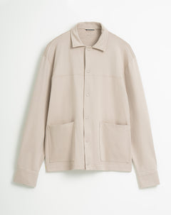Chaqueta regular fit sin capucha gris
