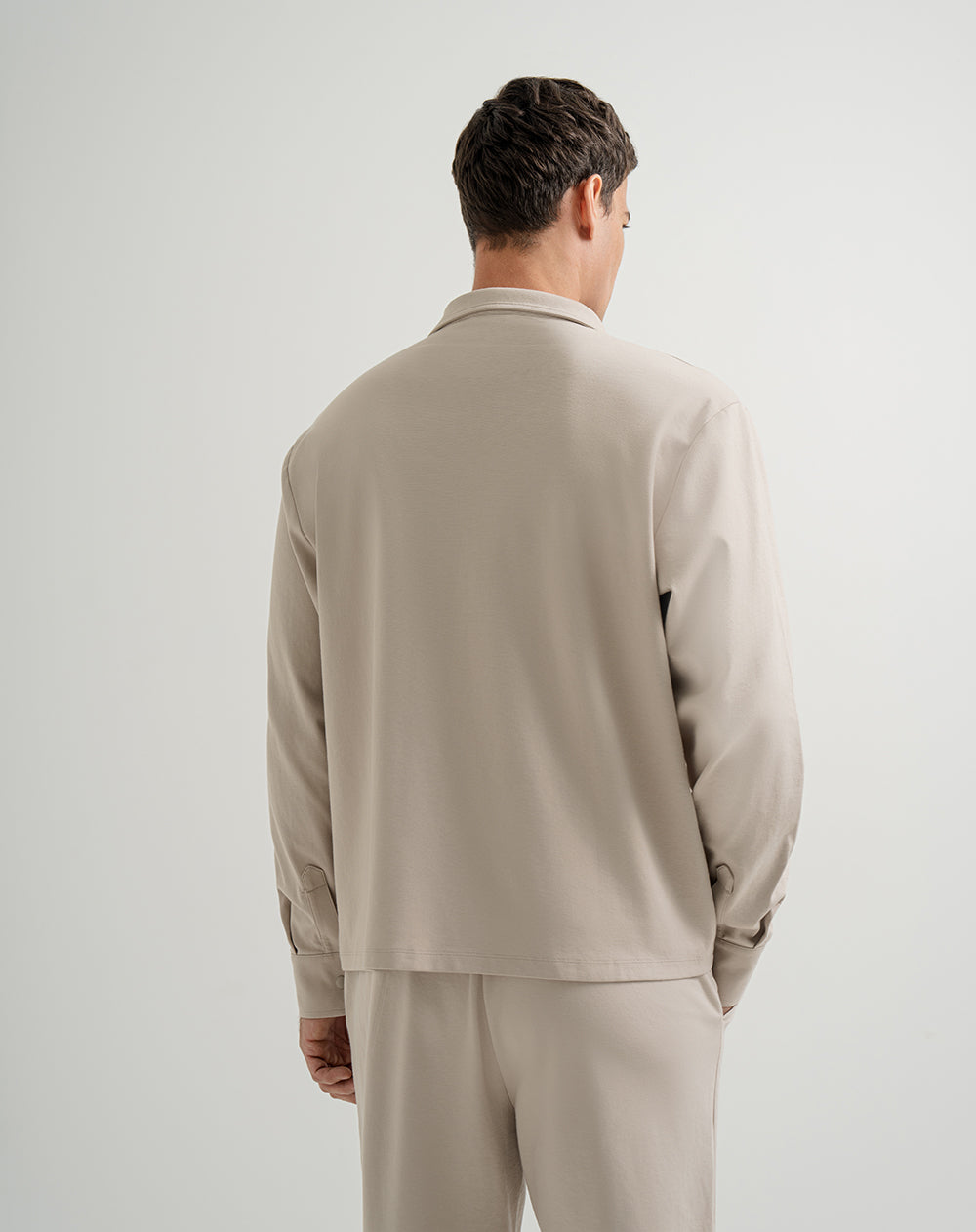 Chaqueta regular fit sin capucha gris
