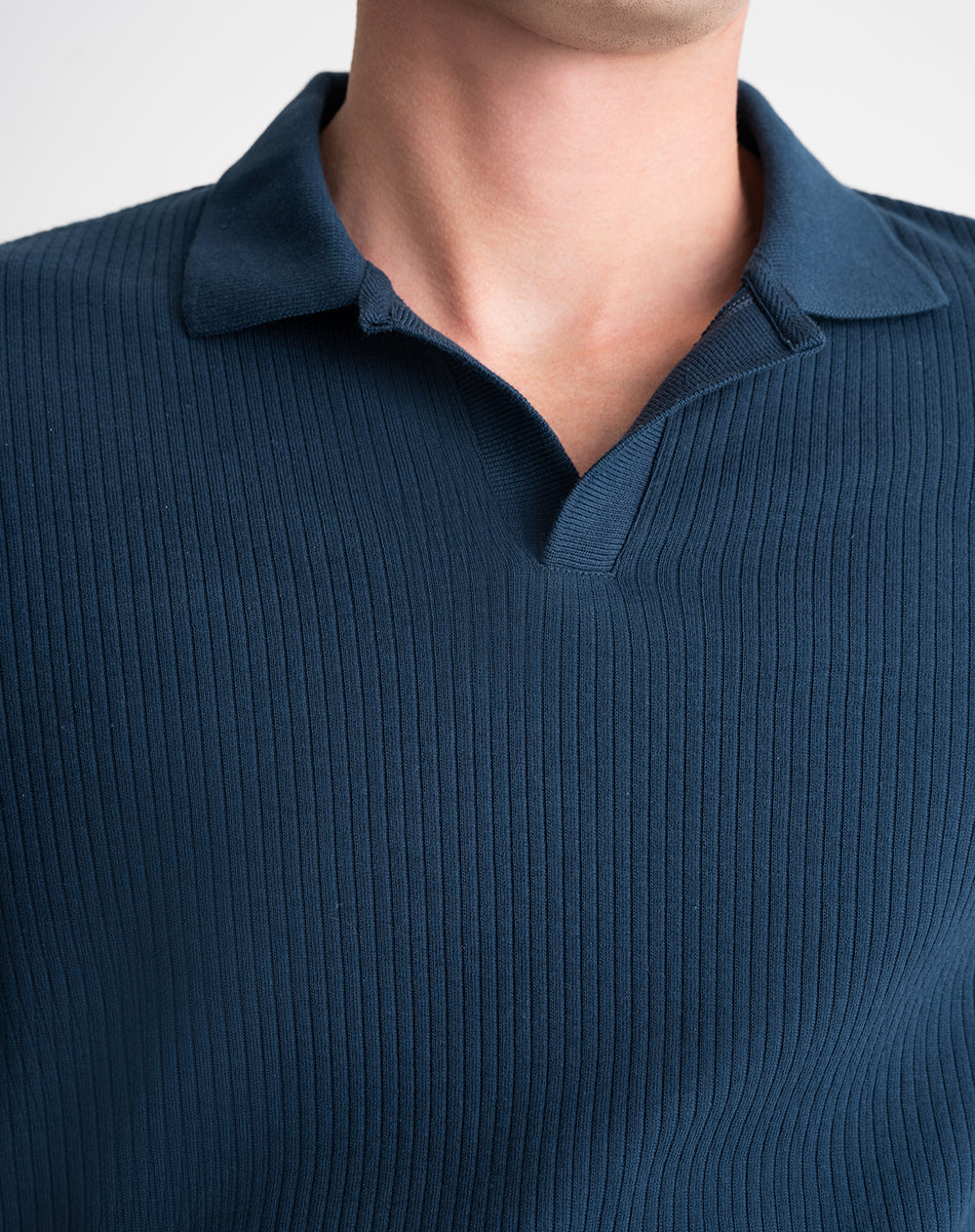 Polo regular fit algodón azul hombre