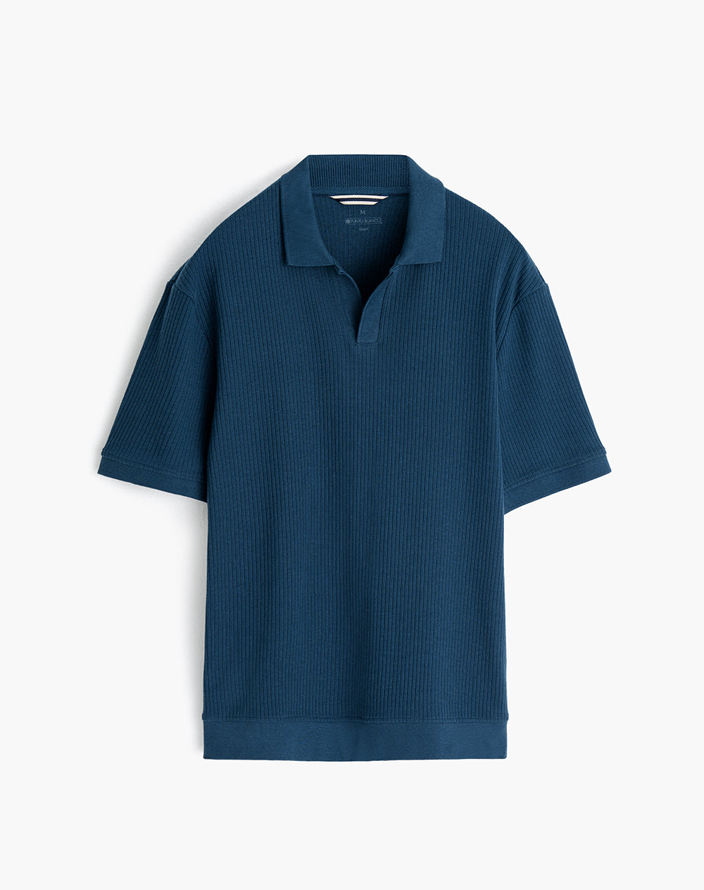 Polo regular fit algodón azul hombre