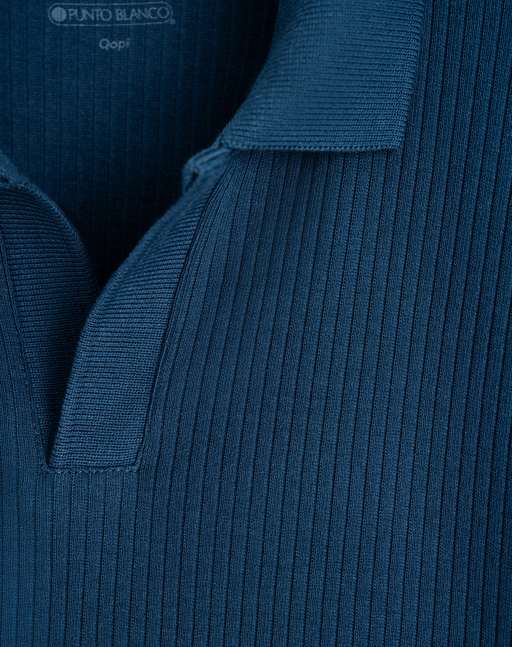 Polo regular fit algodón azul hombre