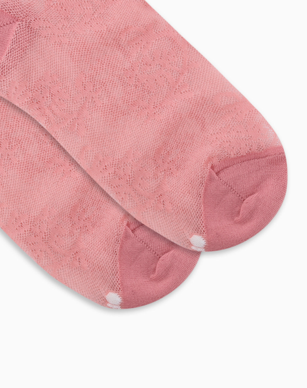 Medias mujer tobilleras transparencia rosadas