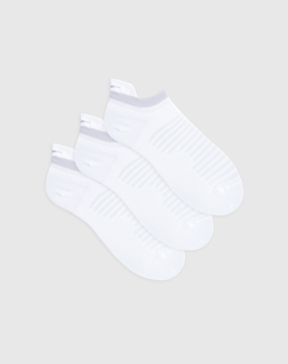 Medias deportivas para mujer tobilleras cortas pack x3unds blancas