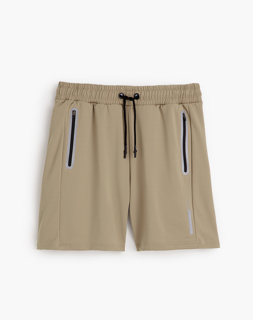 Pantaloneta deportiva control humedad habano hombre
