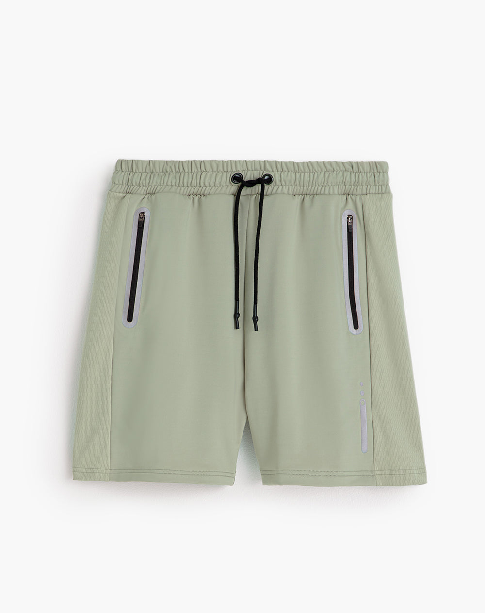 Pantaloneta deportiva control humedad verde hombre