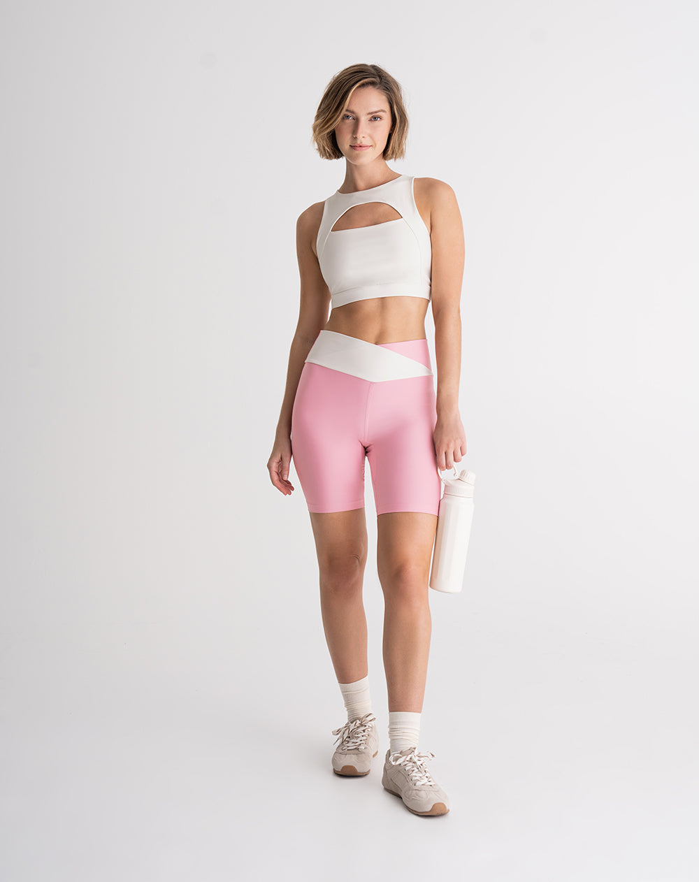 Biker deportivo control humedad rosado mujer