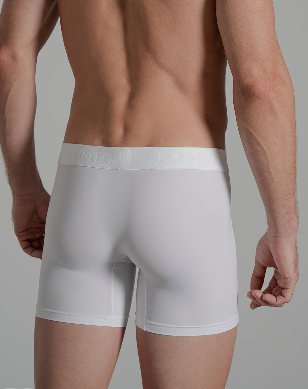 Bóxer deportivo medio microfibra blanco