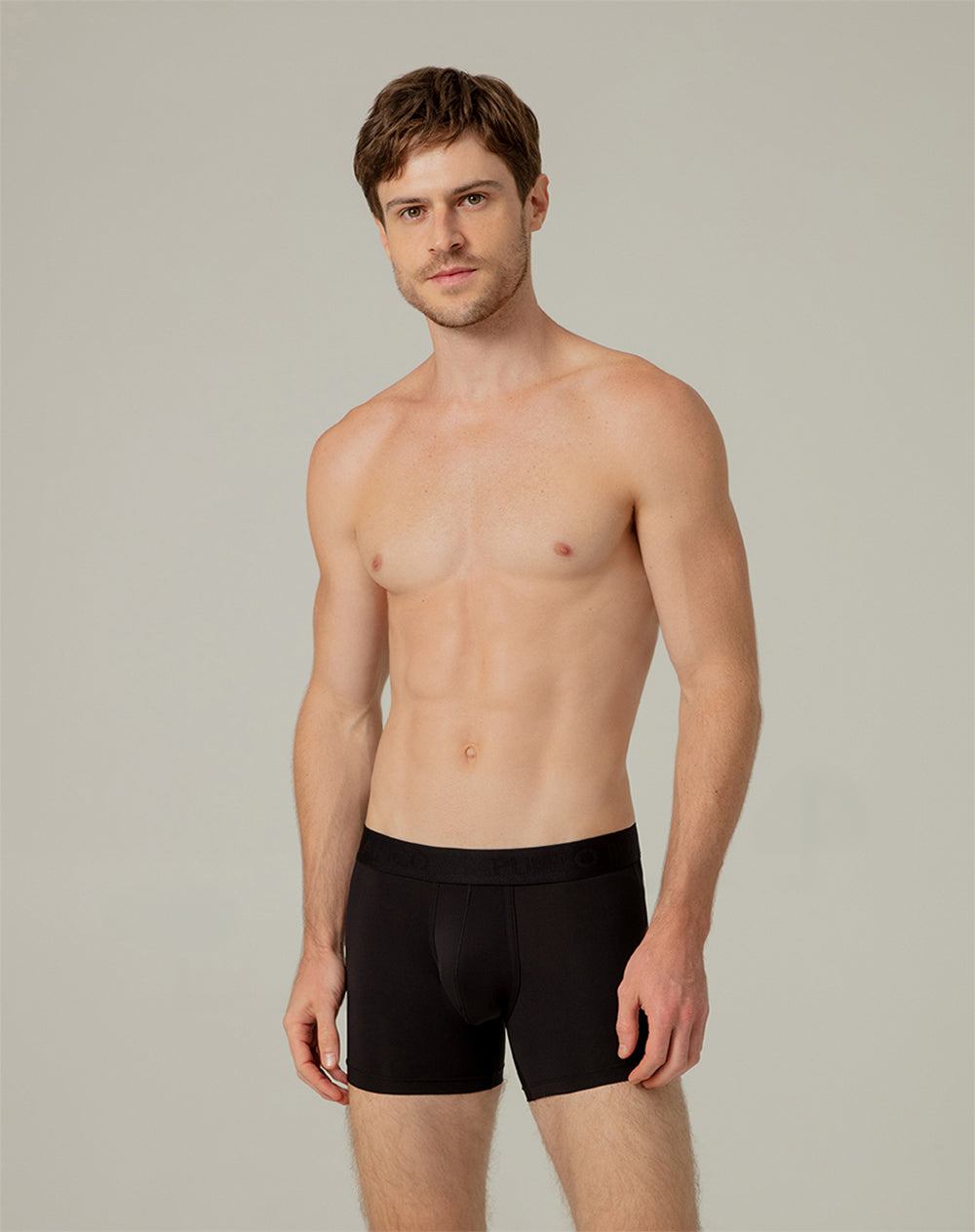 Bóxer deportivo medio microfibra negro