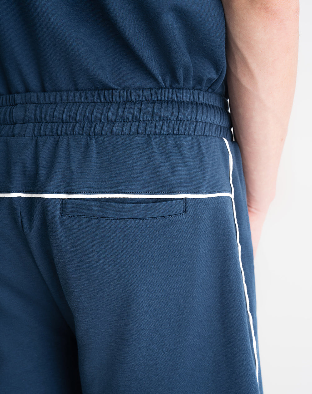 Bermuda algodón regular azul hombre