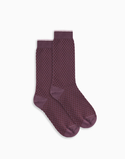 Medias hombre largas casuales vinotinto