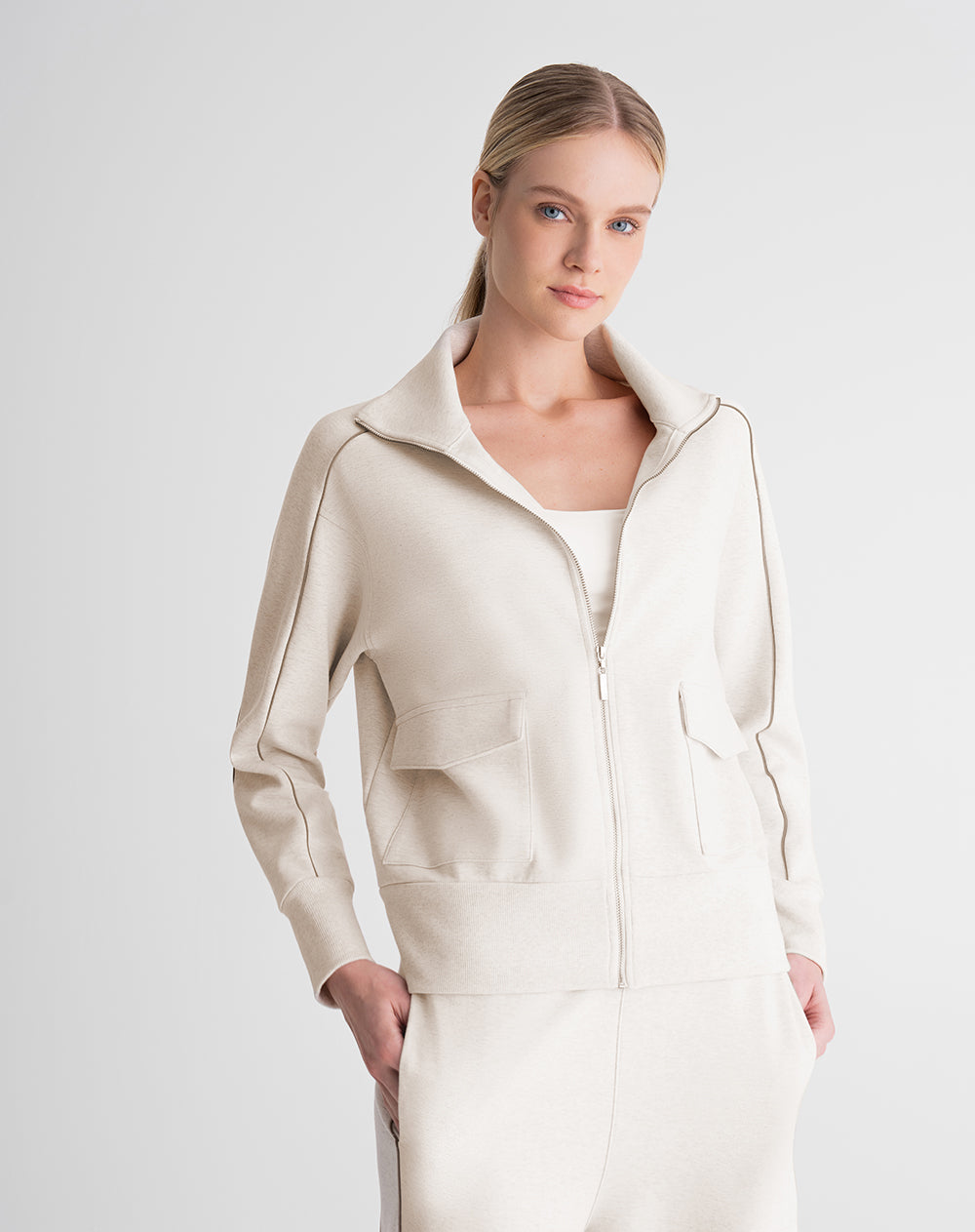 Chaqueta oversize habana mujer