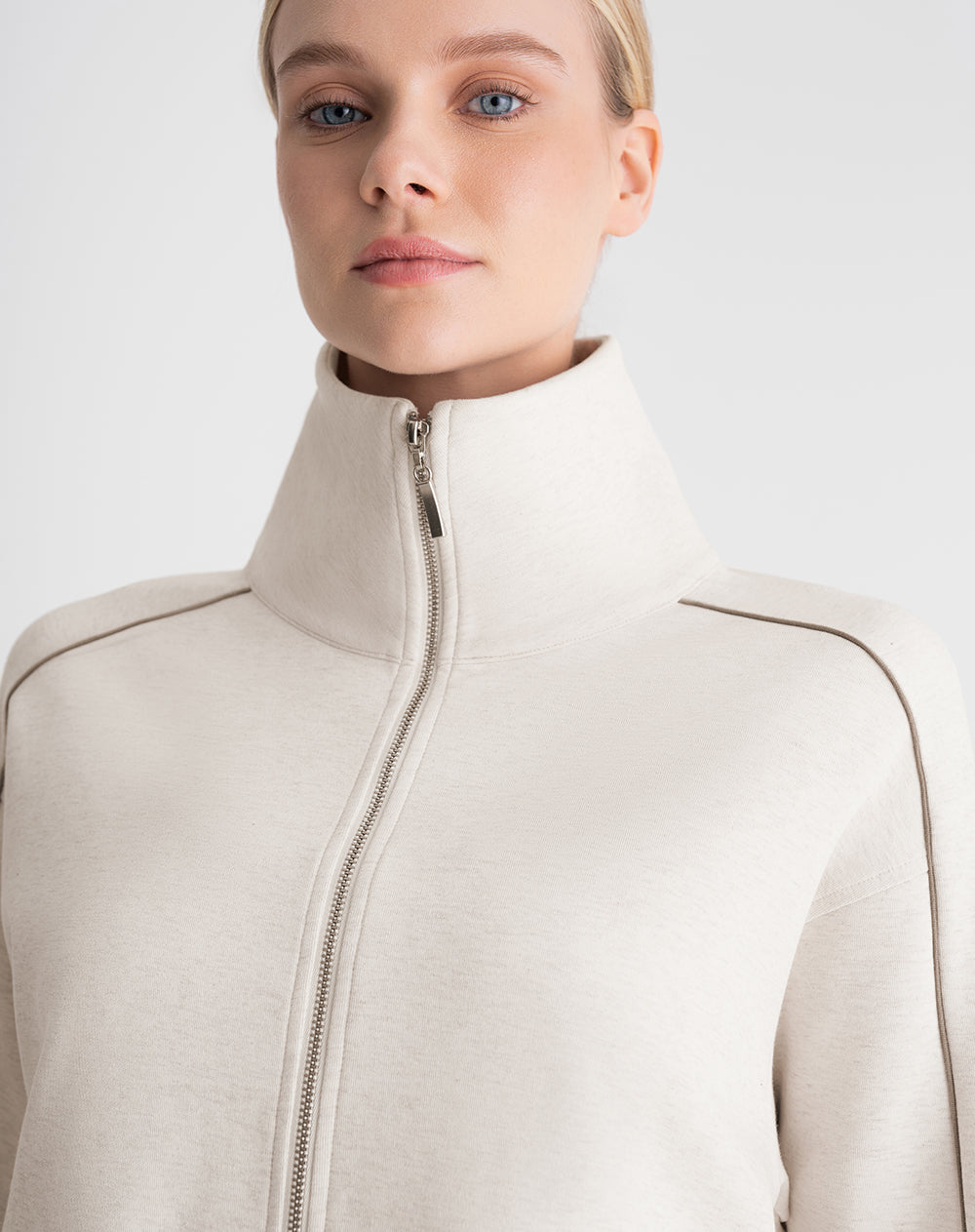 Chaqueta oversize habana mujer