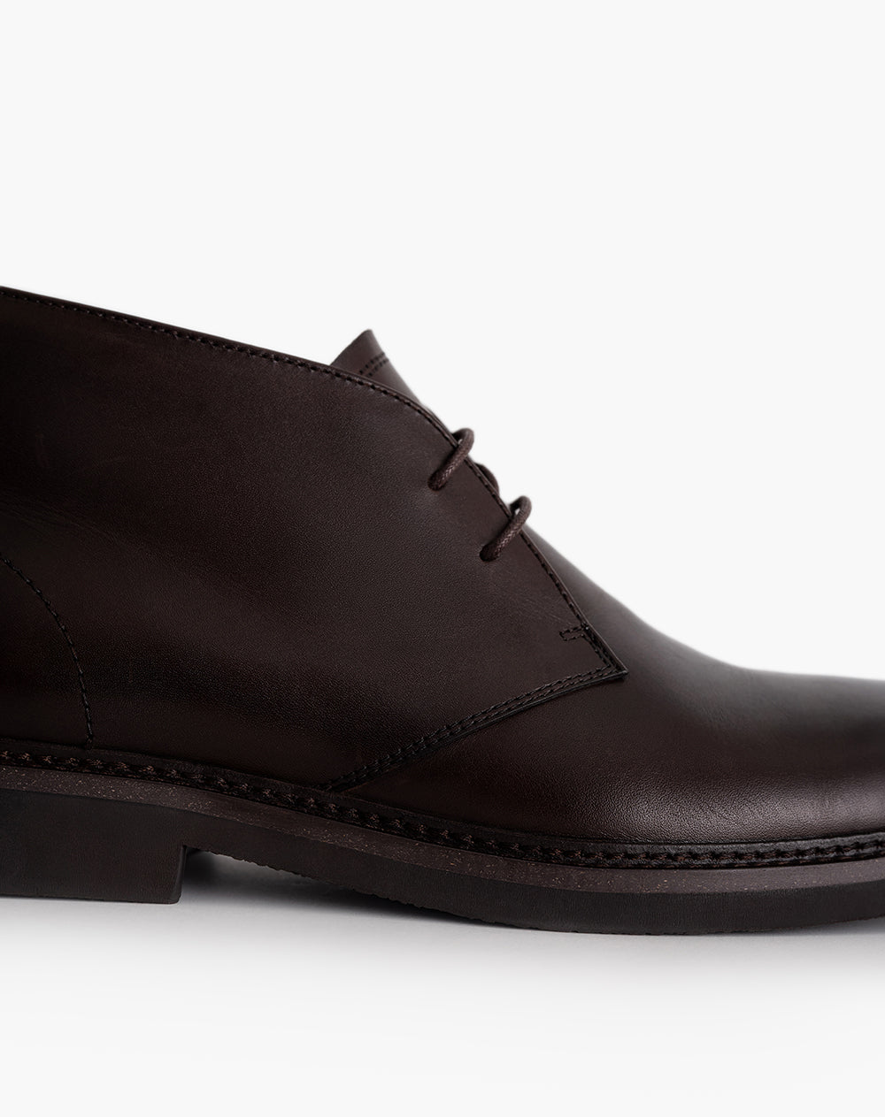 Botas en cuero café hombre