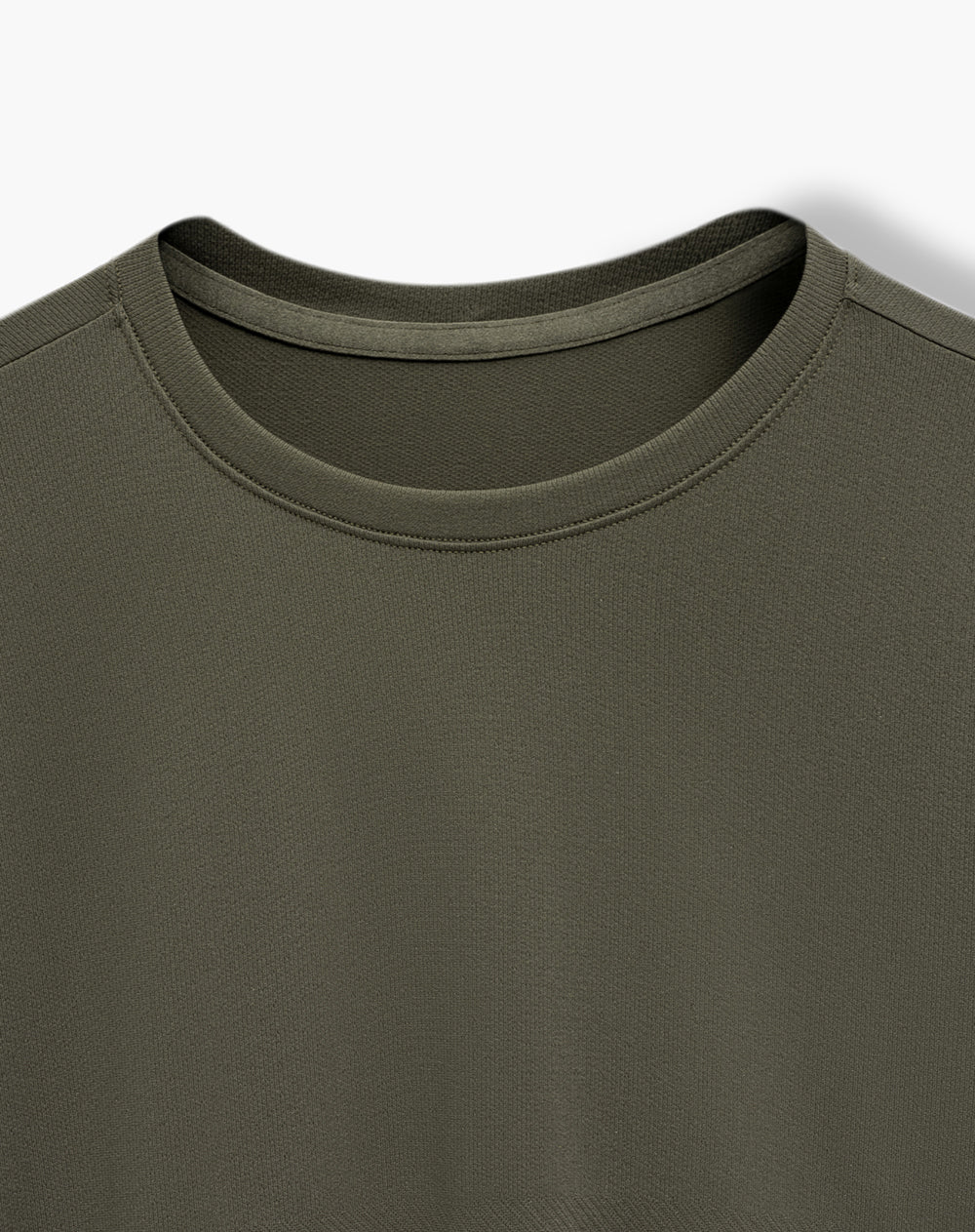 Camiseta slim fit manga corta verde