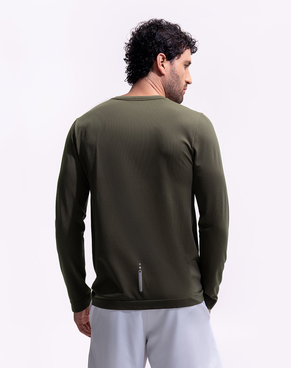 Camiseta slim fit manga corta verde