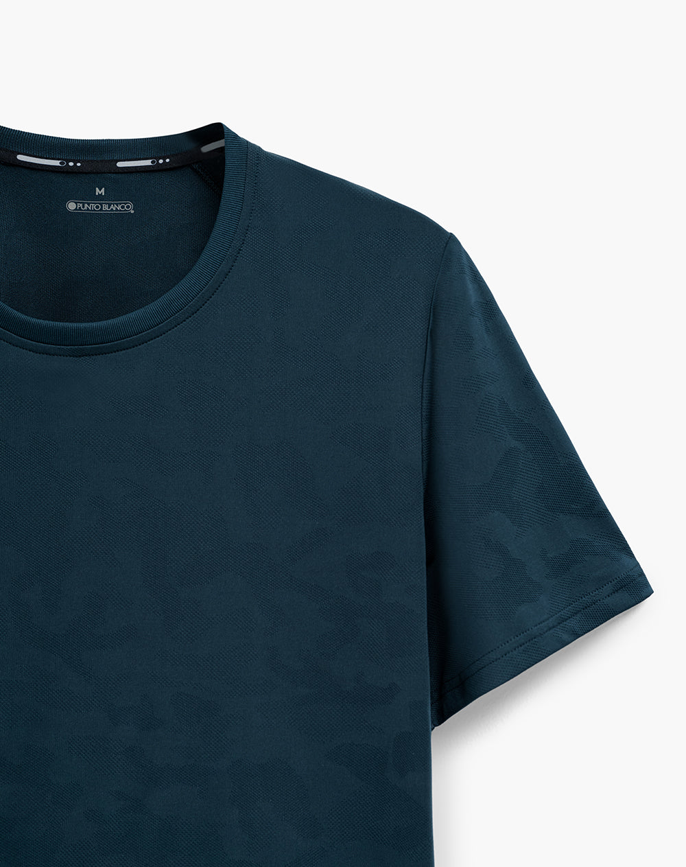 Camiseta deportiva secado rápido azul hombre