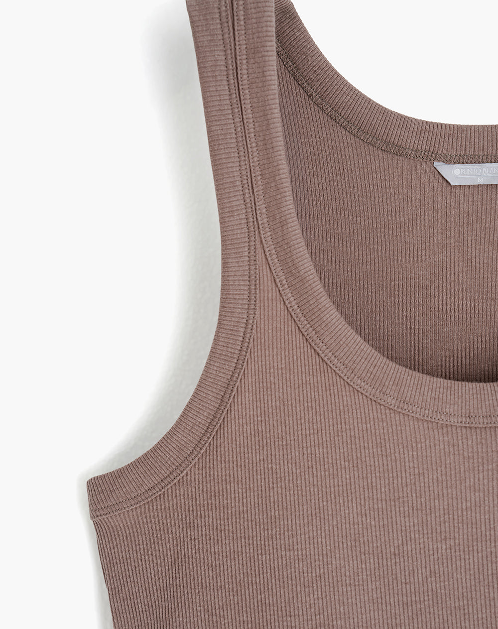 Camiseta esqueleto regular algodón café mujer