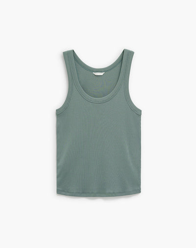 Camiseta esqueleto regular algodón verde mujer