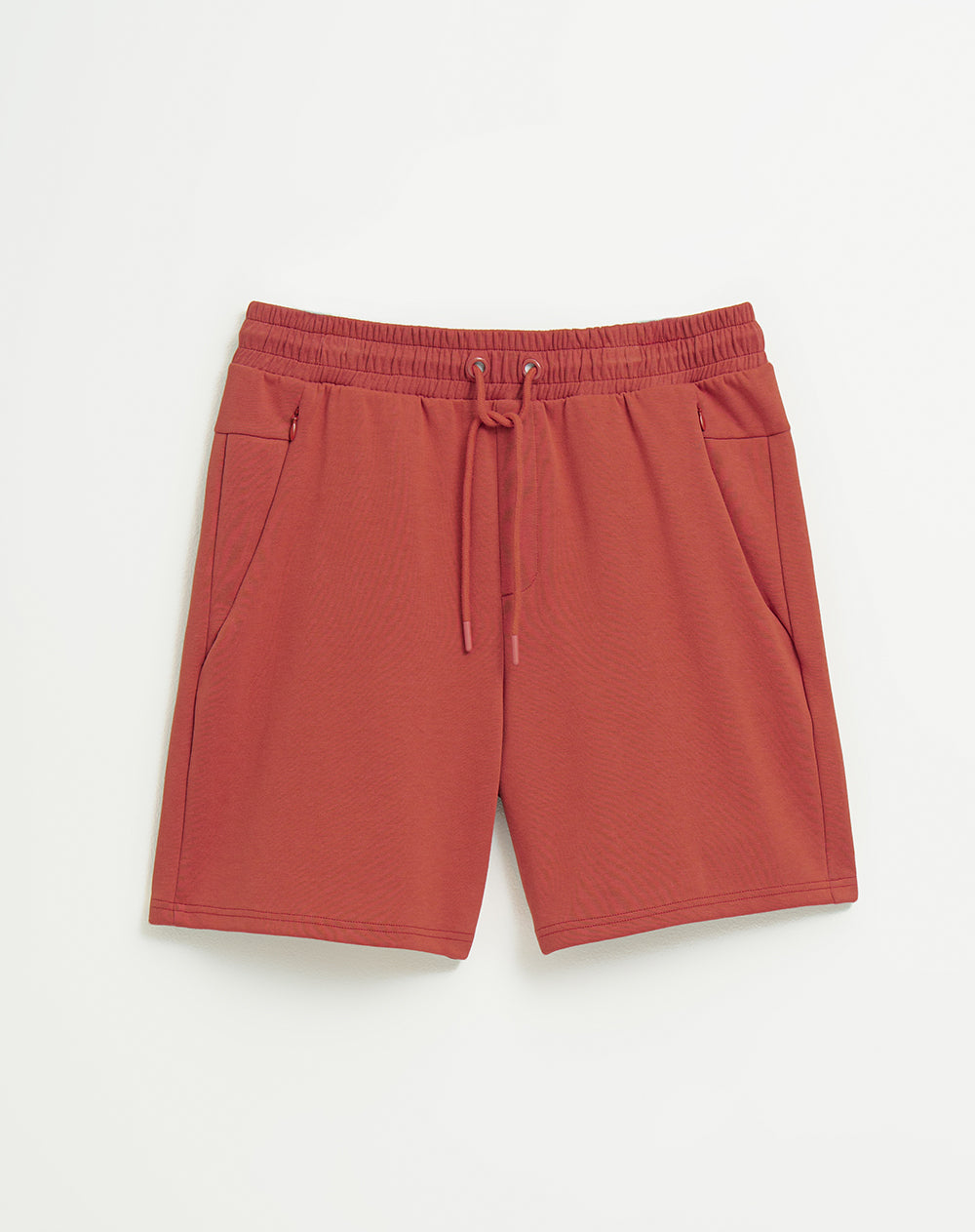 Bermuda algodón sostenible semi ajustada terracota para hombre