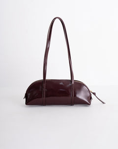 Bolso tipo baguette vinotinto mujer