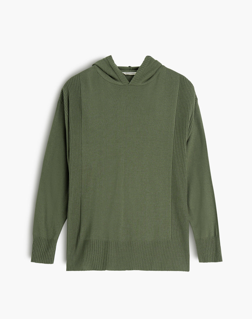 Buzo confort tejido de punto verde mujer