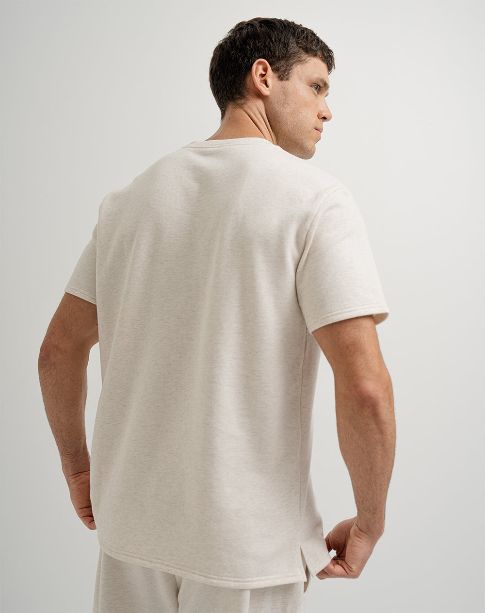 Camiseta algodón sostenible holgada habana para hombre