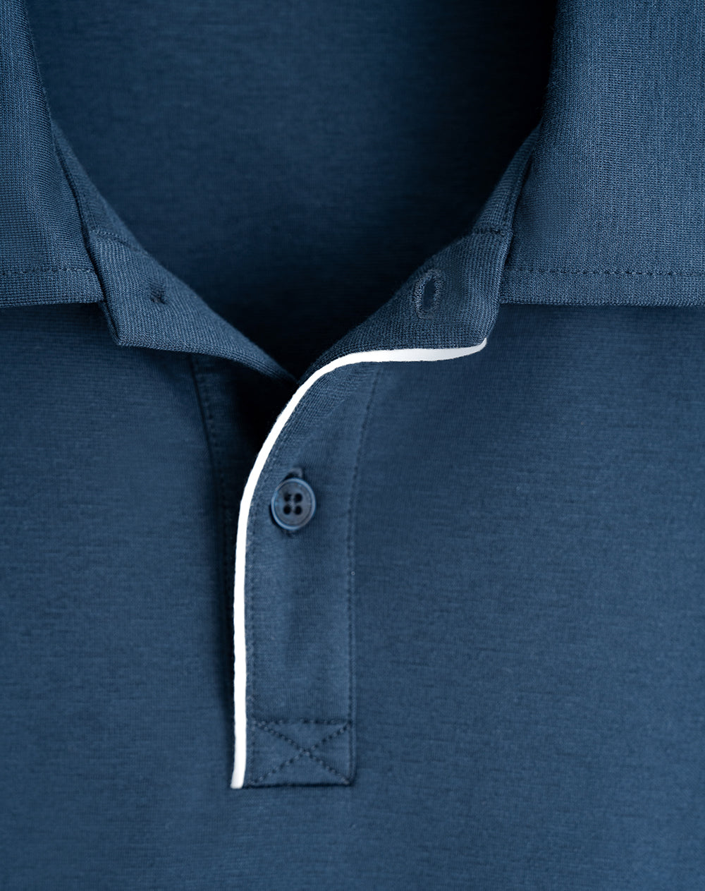Polo regular algodón azul hombre