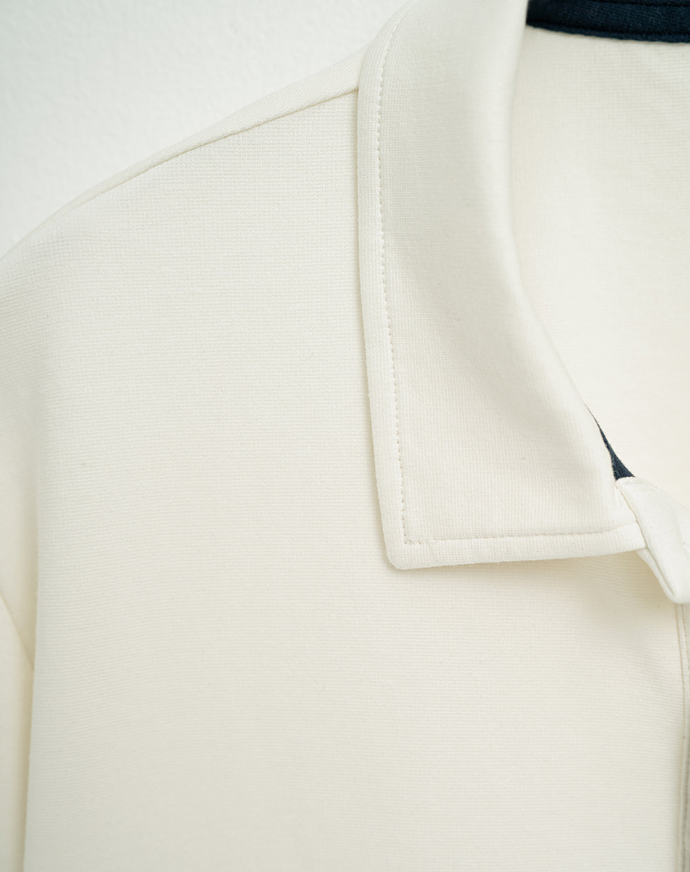 Polo en algodón sostenible crema para hombre
