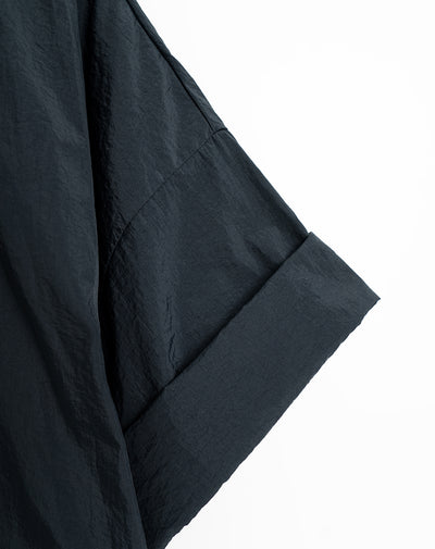 Chaqueta loose fit sin capucha negra