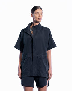 Chaqueta loose fit sin capucha negra