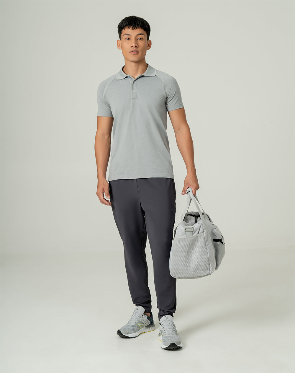 Jogger antibacterial gris para hombre