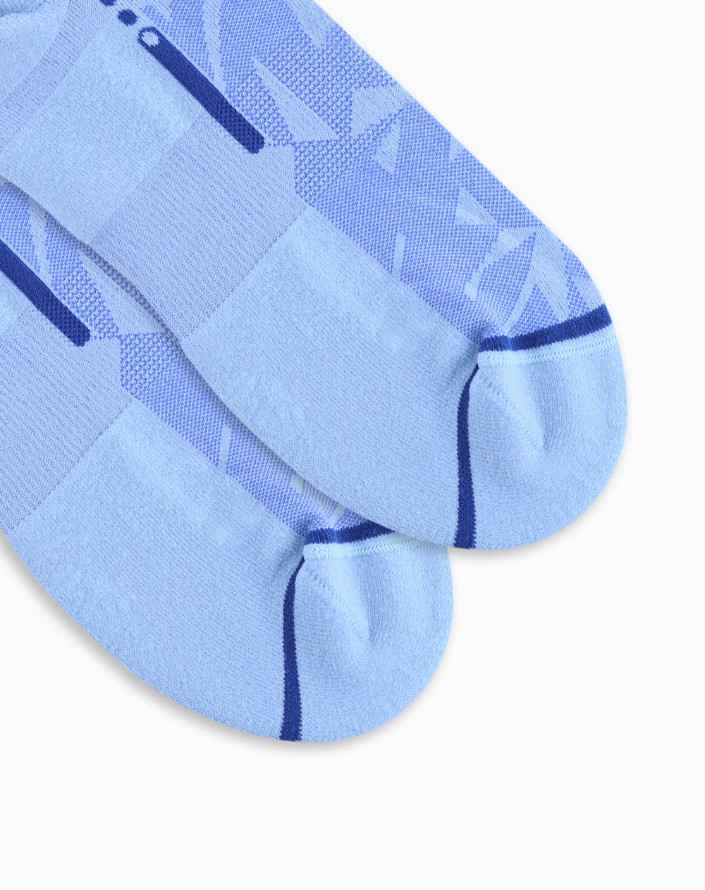 Medias deportivas mujer tobilleras cortas acolchadas azules