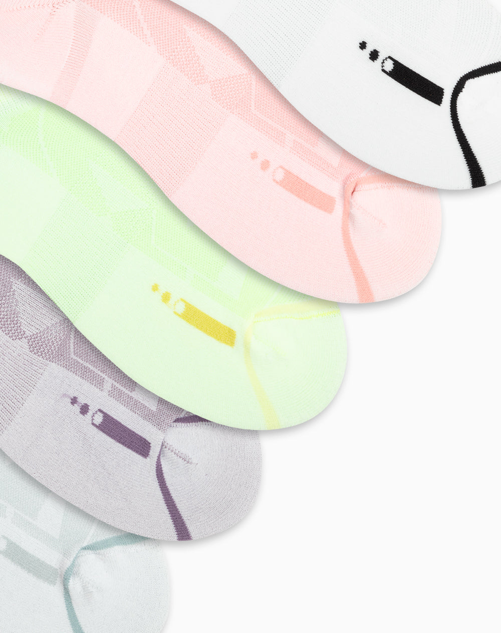 Medias deportivas para mujer tobilleras cortas acolchadas pack x5unds blancas