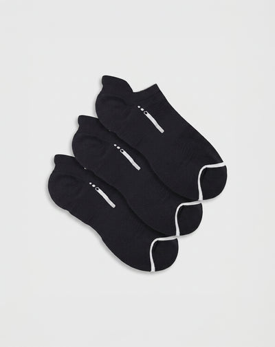 Medias deportivas hombre tobillera corta algodón pack x3 surtido