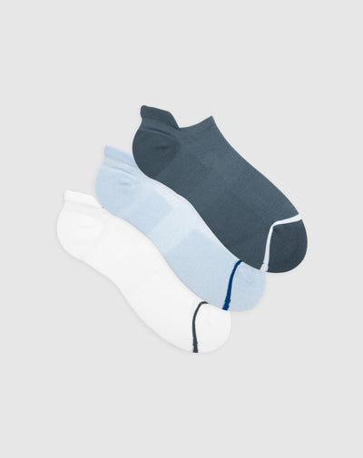 Medias deportivas para hombre tobilleras cortas acolchadas pack x3unds surtidas