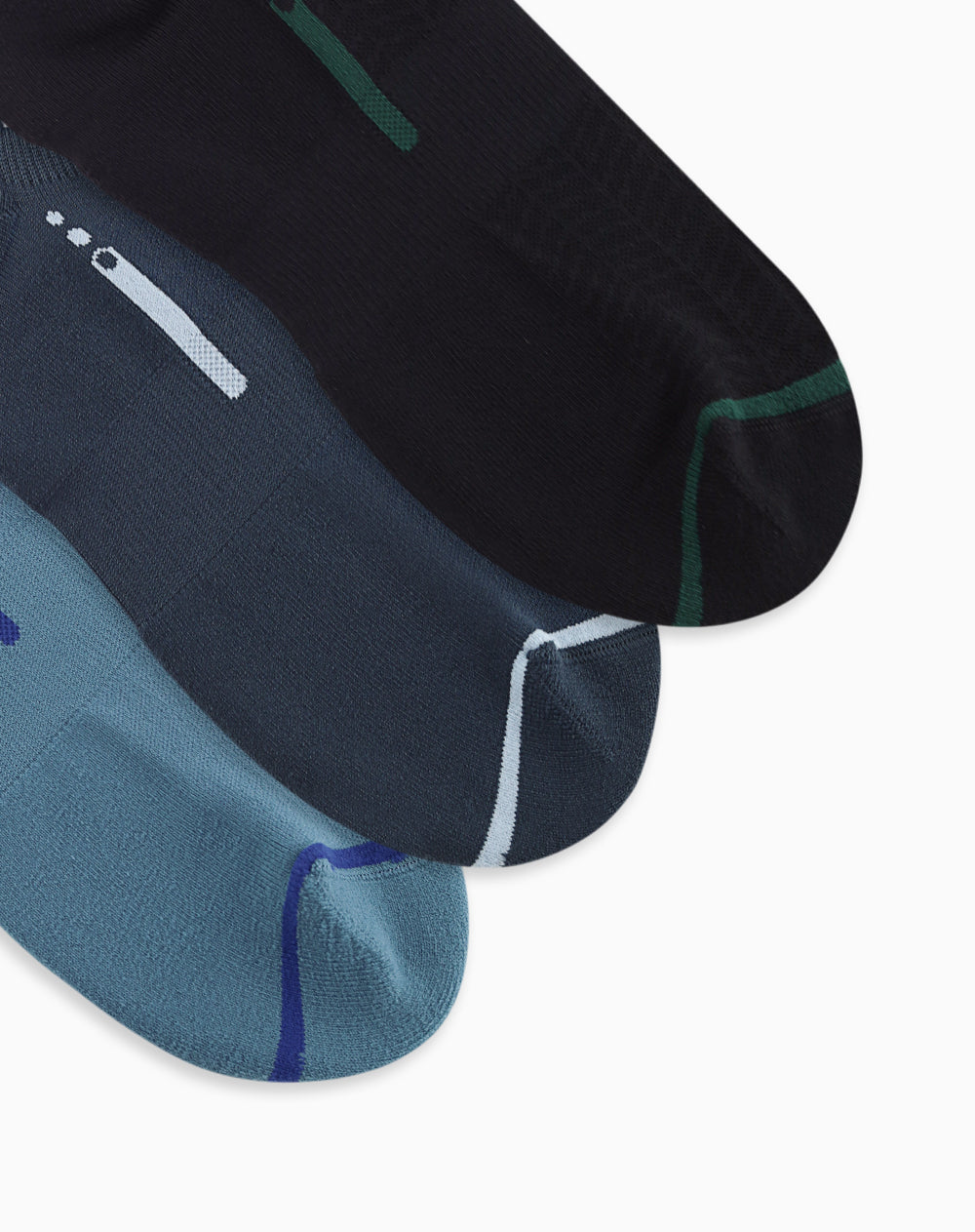 3 pares de medias tobilleras surtido