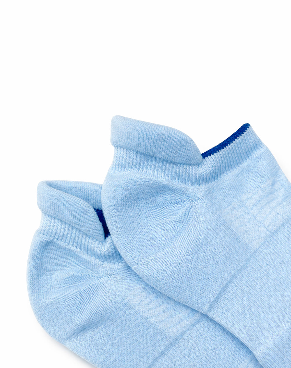 Medias deportivas hombre tobilleras cortas acolchadas azules