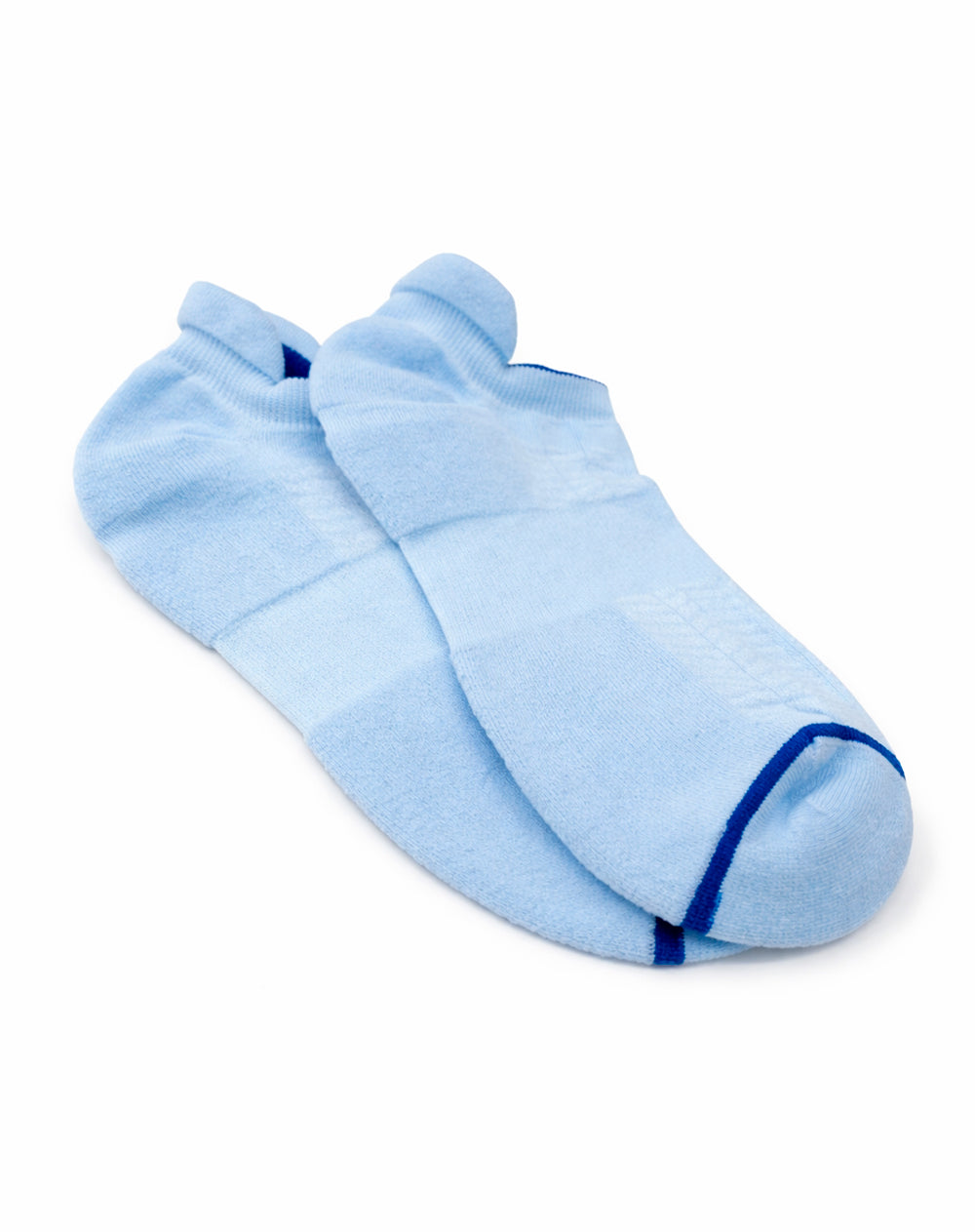 Medias deportivas hombre tobilleras cortas acolchadas azules