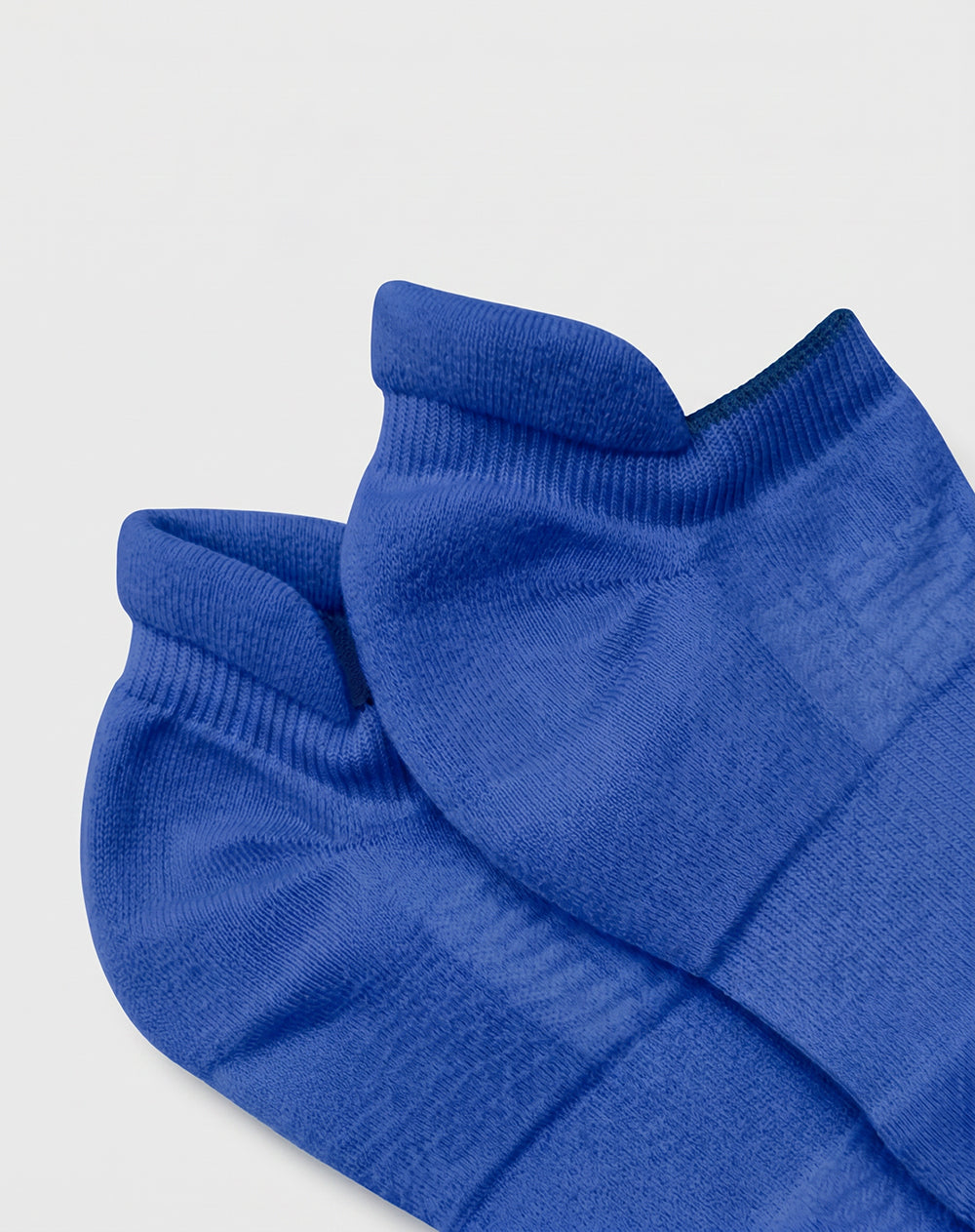 Medias deportivas hombre tobilleras cortas acolchadas azules