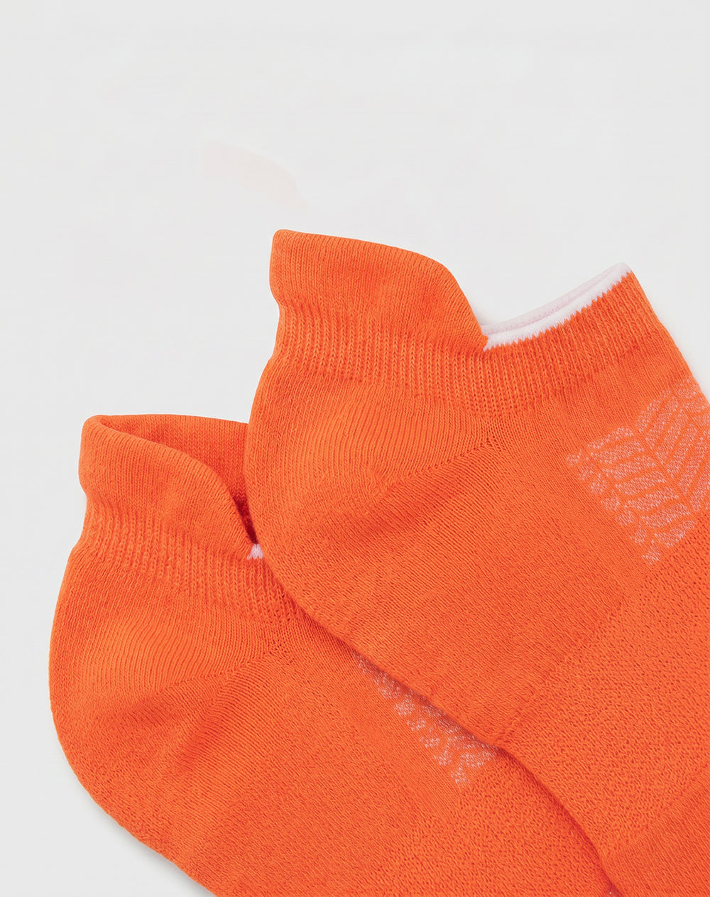 Medias deportivas hombre tobilleras cortas acolchadas naranja
