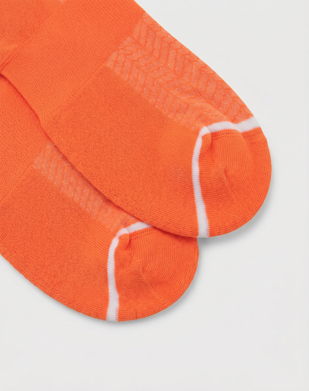 Medias deportivas hombre tobilleras cortas acolchadas naranja