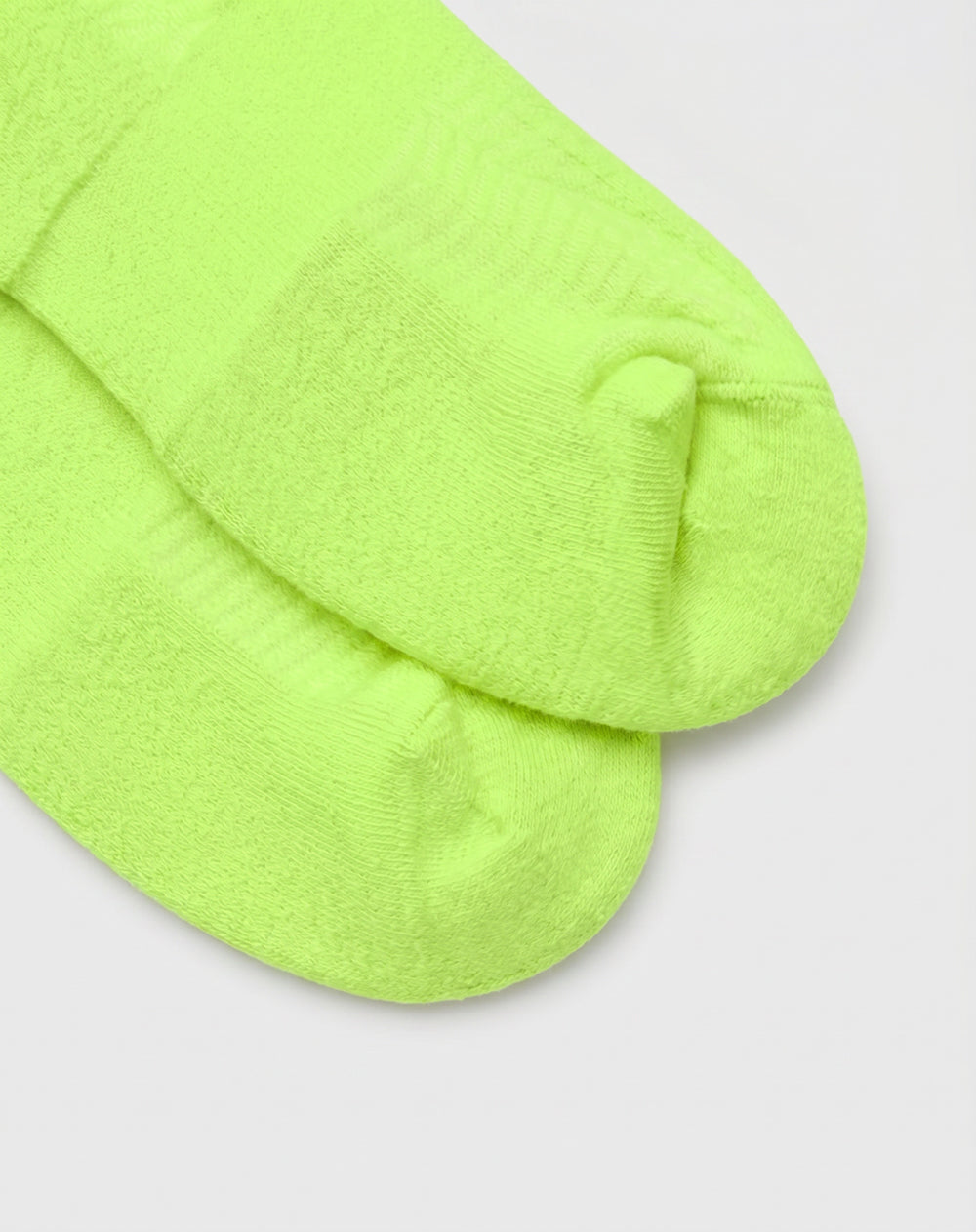 Medias deportivas hombre tobilleras cortas acolchadas verde neón