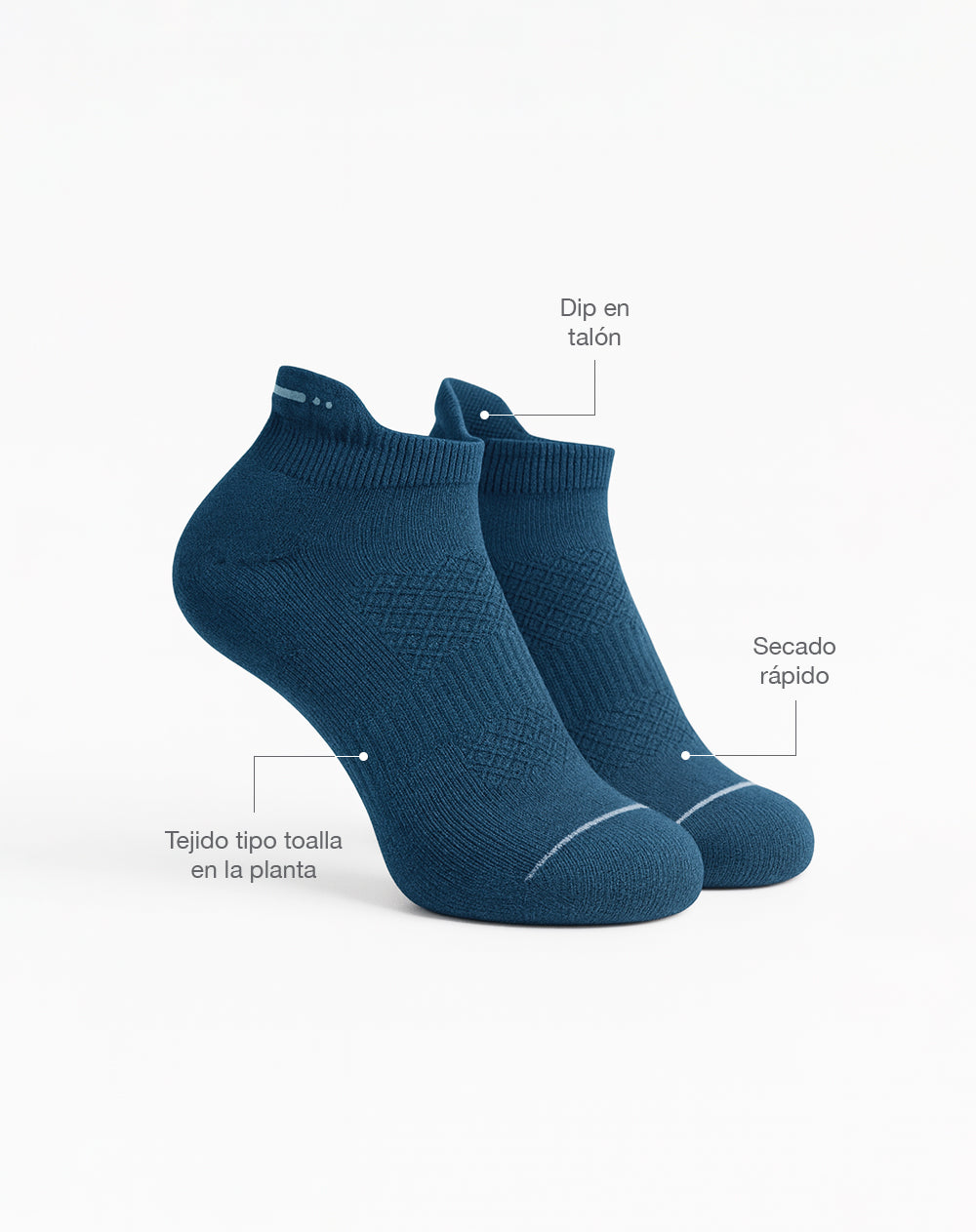 Medias deportivas unisex tobilleras cortas verdes