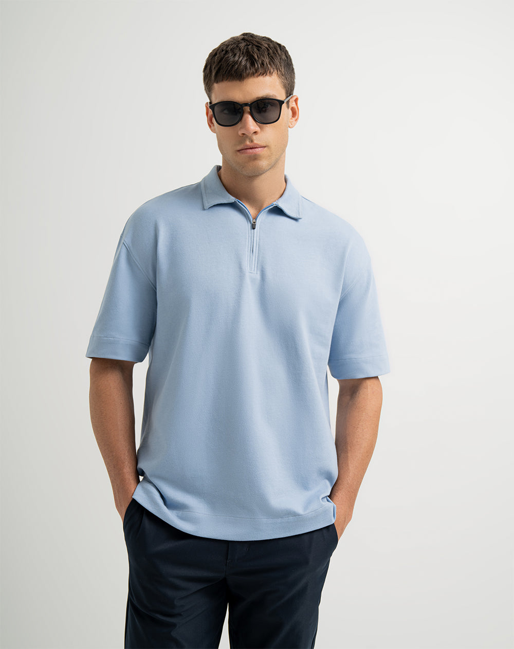 Polo regular fit azul