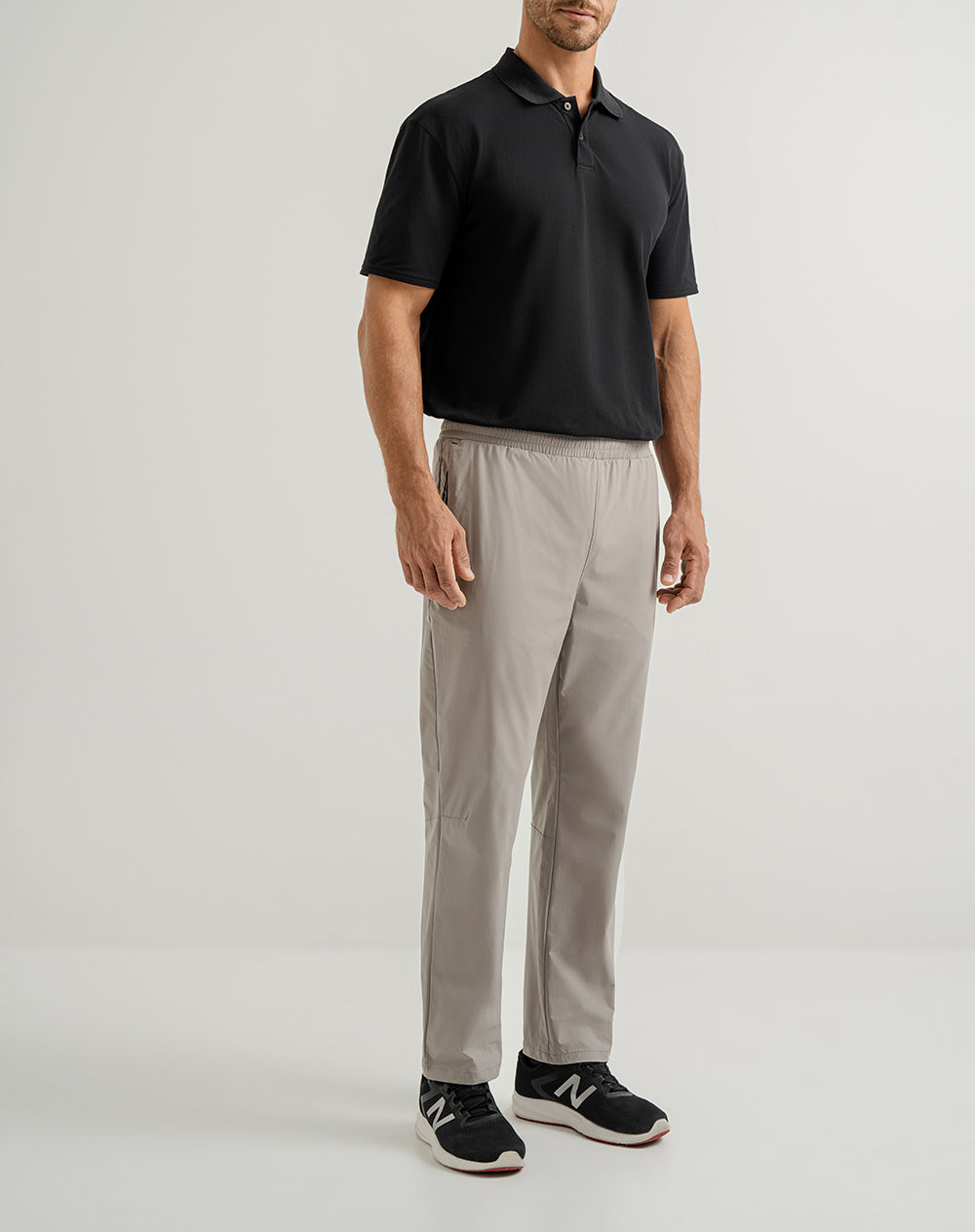 Pantalón regular fit taupe