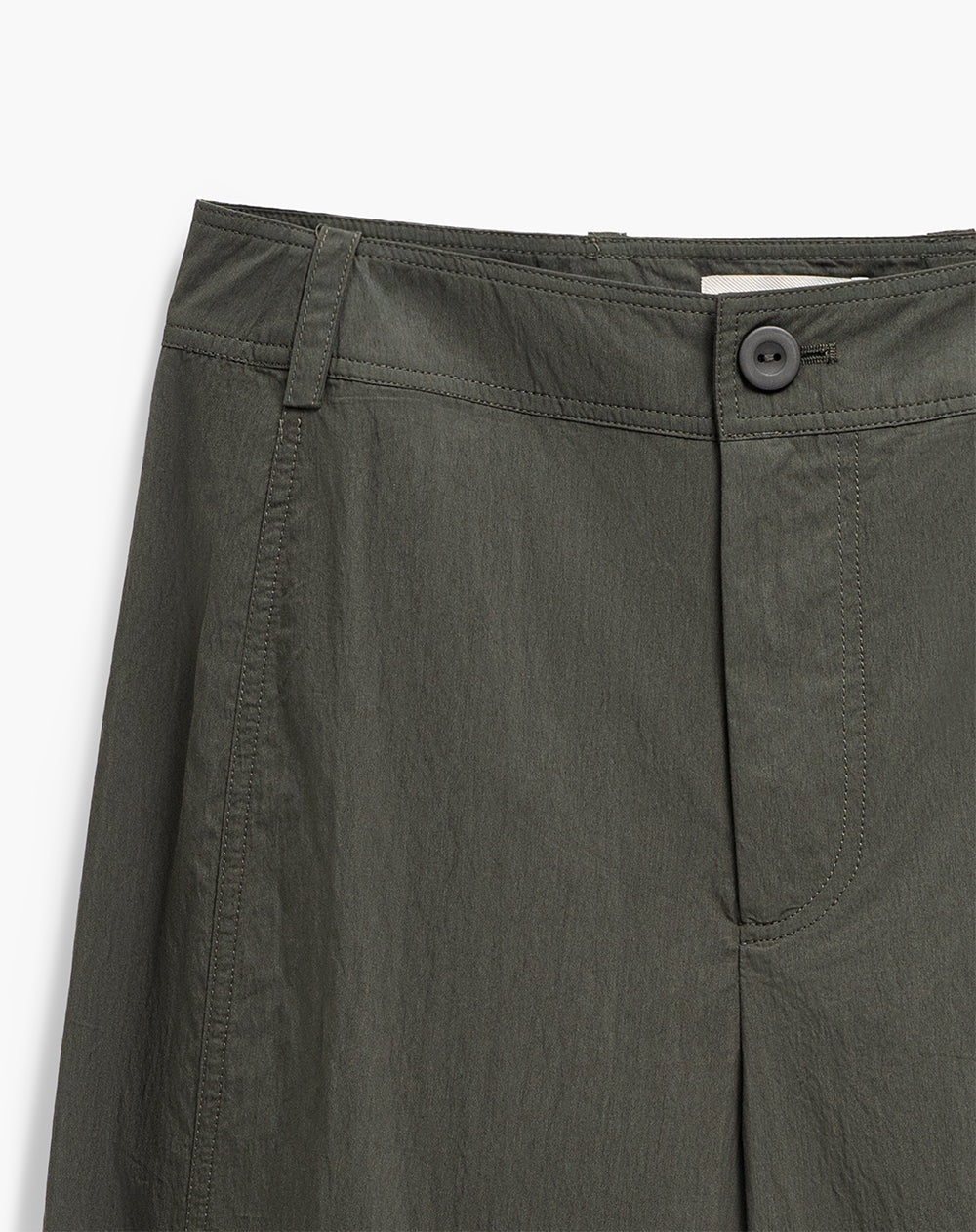 Pantalón regular fit tiro alto verde