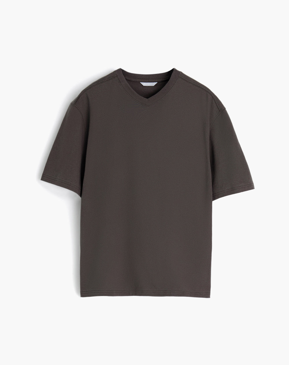 Camiseta en algodón café hombre