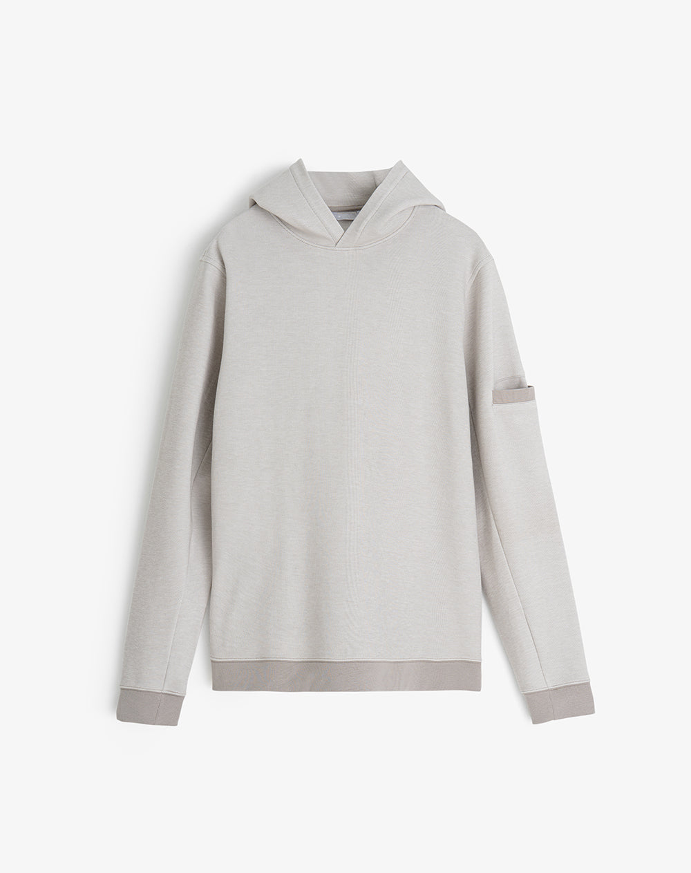 Buzo en algodón con capucha gris hombre