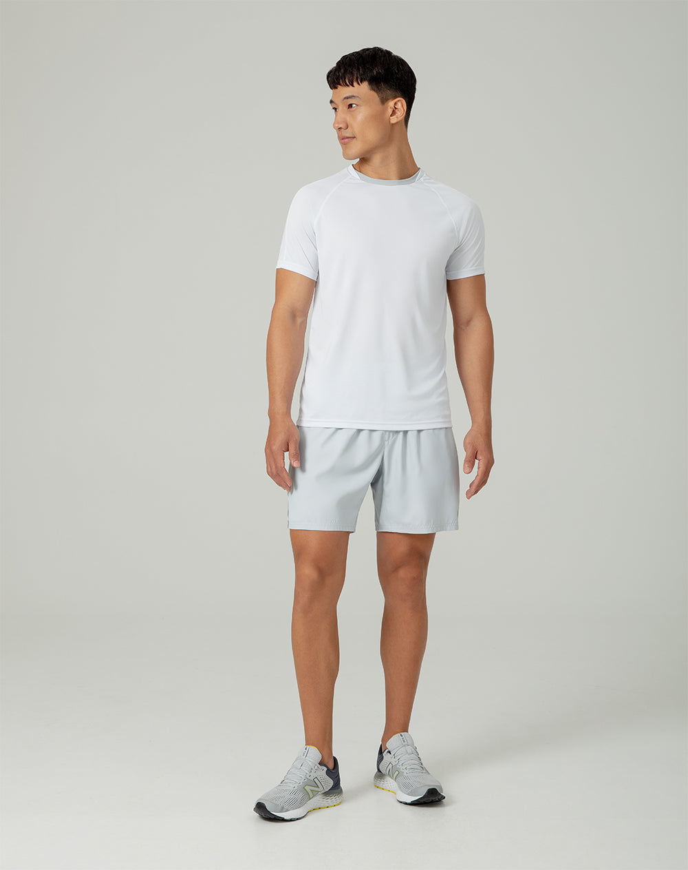Camiseta deportiva  hombre control humedad blanca